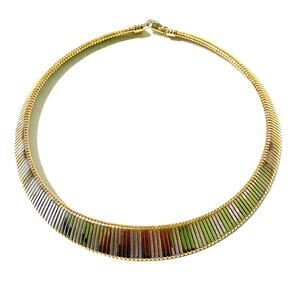 Egyptian Inspired Choker Necklace Theatrical Bold Classic Minimalist Goddess